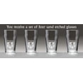thumbnail image 2 of Dempsey Irish Coat of Arms Pub Glasses - Set of 4 (Sand Etched), 2 of 2