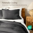 thumbnail image 6 of Bare Home Linen Duvet Cover Set - Lightweight & Breathable - Twin/Twin XL, Gray, 2-Pieces, 6 of 10