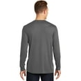 thumbnail image 2 of Sport Tek Men's Long Sleeve Competitor Cotton Touch Tee,Dark Smoke Grey,XS, 2 of 4