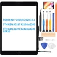 thumbnail image 2 of for iPad 7 7th/8 8th Generation Screen Replacement A2197 Digitizer A2270 Touch Kit for iPAD 10.2 2019/2020 Screen Replacement A2198 A2200 A2428 A2429 A2430 Glass Repair Parts +Home Button, 2 of 8