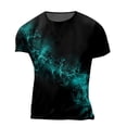 thumbnail image 5 of Mens Vintage Designer Raglan T-Shirt Short Sleeve Printed Summer Round Neck Top Casual T-Shirt, 5 of 5