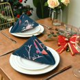 thumbnail image 3 of Coolnut Flower Butterfly Cloth Napkins Set of 6,Reusable Washable Polyester Dinner Table Napkins for Kitchen,Dining,Restaurant,Party Decoration, 3 of 7