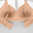 thumbnail image 4 of Amidoa Large Bust Womens Bras Beige Push-up Wire-Free Solid Full-Figure Bra Brasieres for Womens L（42/95C）, 4 of 6