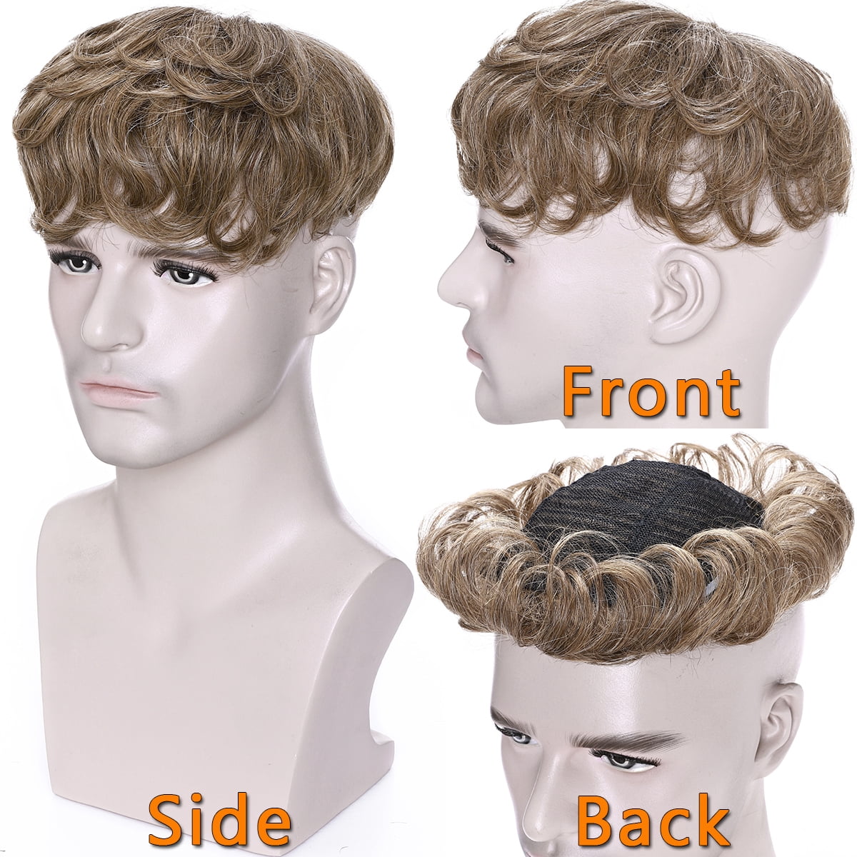 SEGO Human Hair Topper Clip in Hair Extension Hairpiece Hair Toupee with Hair Loss Thinning Hair Gray for Women/Men