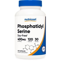 Nutricost Phosphatidylserine 400mg, 120 Capsules - 30 Servings, Non-GMO & Gluten Free Supplement