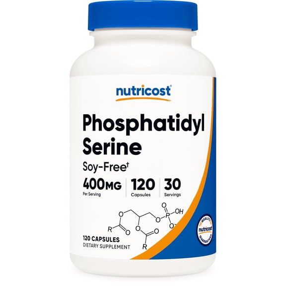 Nutricost Phosphatidylserine 400mg, 120 Capsules - 30 Servings, Non-GMO & Gluten Free Supplement