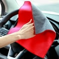thumbnail image 4 of Qholemyo 11.8×23.6in Microfiber Super Absorbent Car Drying Towel Auto Detailing Fast Drying Cleaning Towel, 4 of 5