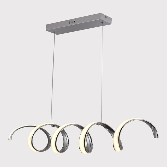 Lámpara COSMOPOLITAN Tipo Candil Colgante Led Plateada Luxica Lighting 6253 C