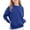 Blue, variant on Loopsun Girls Sweatshirts, Toddler Girls Casual Solid Crew Neck Long Sleeve Sweatshirt Tops with Pocket Blue, 7-8 Years