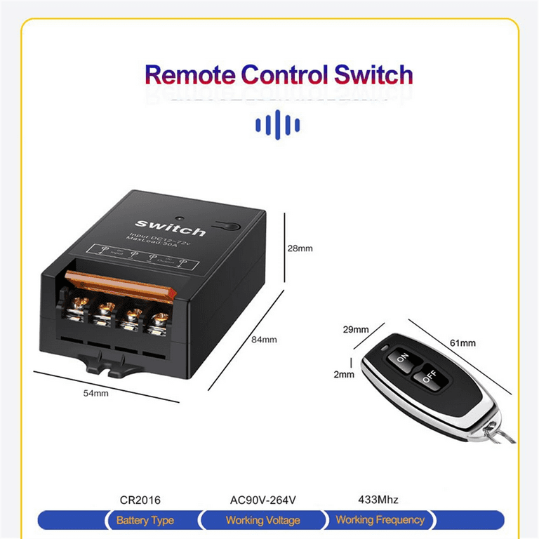 12 Volt Wireless Switch