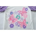 thumbnail image 3 of Little Hand Toddler Girls Pajamas Butterfly Short Set Summer Sleepwear Cotton Pjs Size 3T, 3 of 7