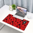 thumbnail image 6 of Kdxio Ladybug Pattern Print Large Gaming Mouse Pad,Non-Slip Base,Water Resist Keyboard Pad for Gamer,Office & Home,29.5 x 15.8 in, 6 of 9