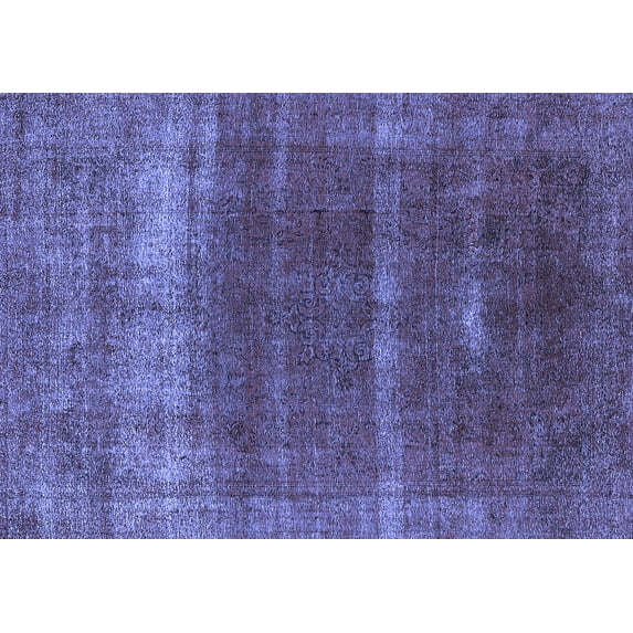 Ahgly Company Machine Washable Indoor Rectangle Oriental Blue Industrial Area Rugs, 2' x 3'