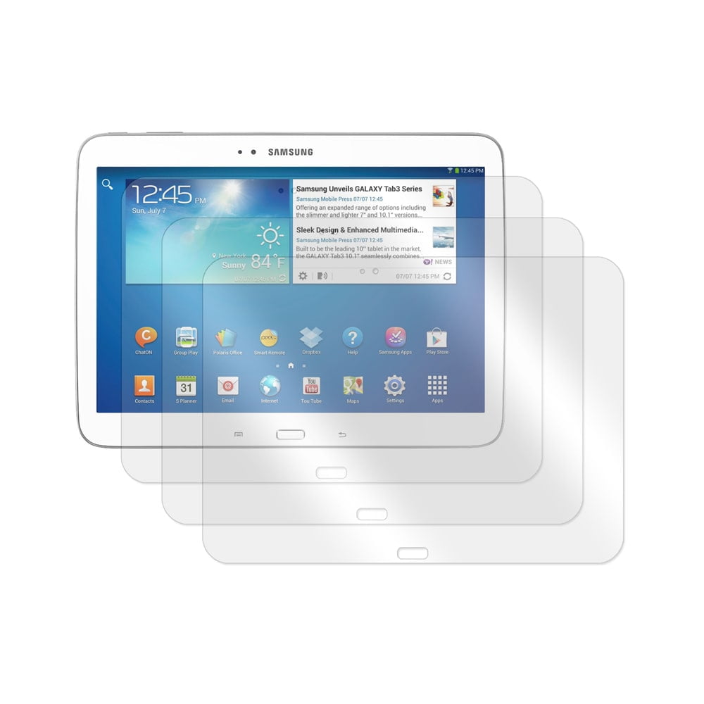 Screen Protector for Samsung Galaxy Tab 3 10.1" Tablet Set of 3