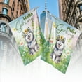 thumbnail image 4 of Alaskan Malamute Hello Spring Time Flower Floral Nature House Flag 28x40in Double Sided Alaska Mal Dog Lovers Gifts Outdoor Decor - 02031, 4 of 5
