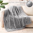 thumbnail image 5 of Whale Flotilla Extra Large Fleece Throw Blanket 50x70 Inch, Super Plush and Soft 300GSM Blankets for All Season, Fluffy and Lightweight, Grey, 5 of 7