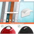 thumbnail image 6 of Hat Hooks for Wall Mount - Adhesive Hat Rack for Baseball Caps, Cap Organizer Holder | No Drilling | Stick On | 10-Pack (White) - Gifts for Man, 6 of 7