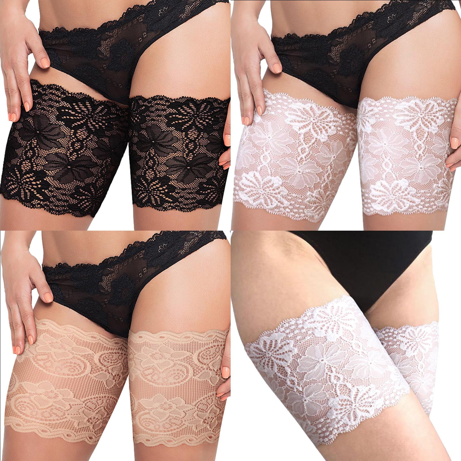 UMIPUBO Elastic Thigh Bands Unisex Elastic Antichafing Thigh Sock with