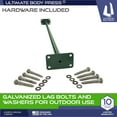 thumbnail image 4 of Ultimate Body Press OBL-G Home Gym Outdoor 4Ft Straight Pull Up Bar, Green, 4 of 5