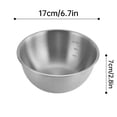 thumbnail image 4 of 6.7 inch Silver Stainless Steel Soup Bowl, 700ML Double Walled Insulated Dessert & Snack Bowl, Unbreakable, 4 of 7