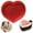 Red, variant on Valentine'S Day 9.5-Inch Red Heart Shaped Silicone Cake Pan - Food-Grade Bpa-Free Nonstick - Easy Clean - Freezer, Microwave & Oven Safe - Romantic Baking Gift