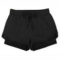 thumbnail image 7 of Hiauspor Athletic Running Shorts for Women Quick Dry with Pocket Gym Yoga Workout Black S, 7 of 7