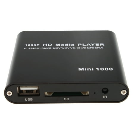 Digital Media Player Sony AGPtek 1080P Full HD Digital Media Player MKV/RM-SD/USB HDD-HDMI Support HDMI CVBS and YPbPr Output with Remote ()