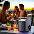 thumbnail image 7 of Philergo Nugget Ice Maker Countertop, Pebble Ice Maker with Soft Chewable Ice, 35 lbs/24 Hrs for Home, Kitchen, RV, Camping, Dark Blue, 7 of 7