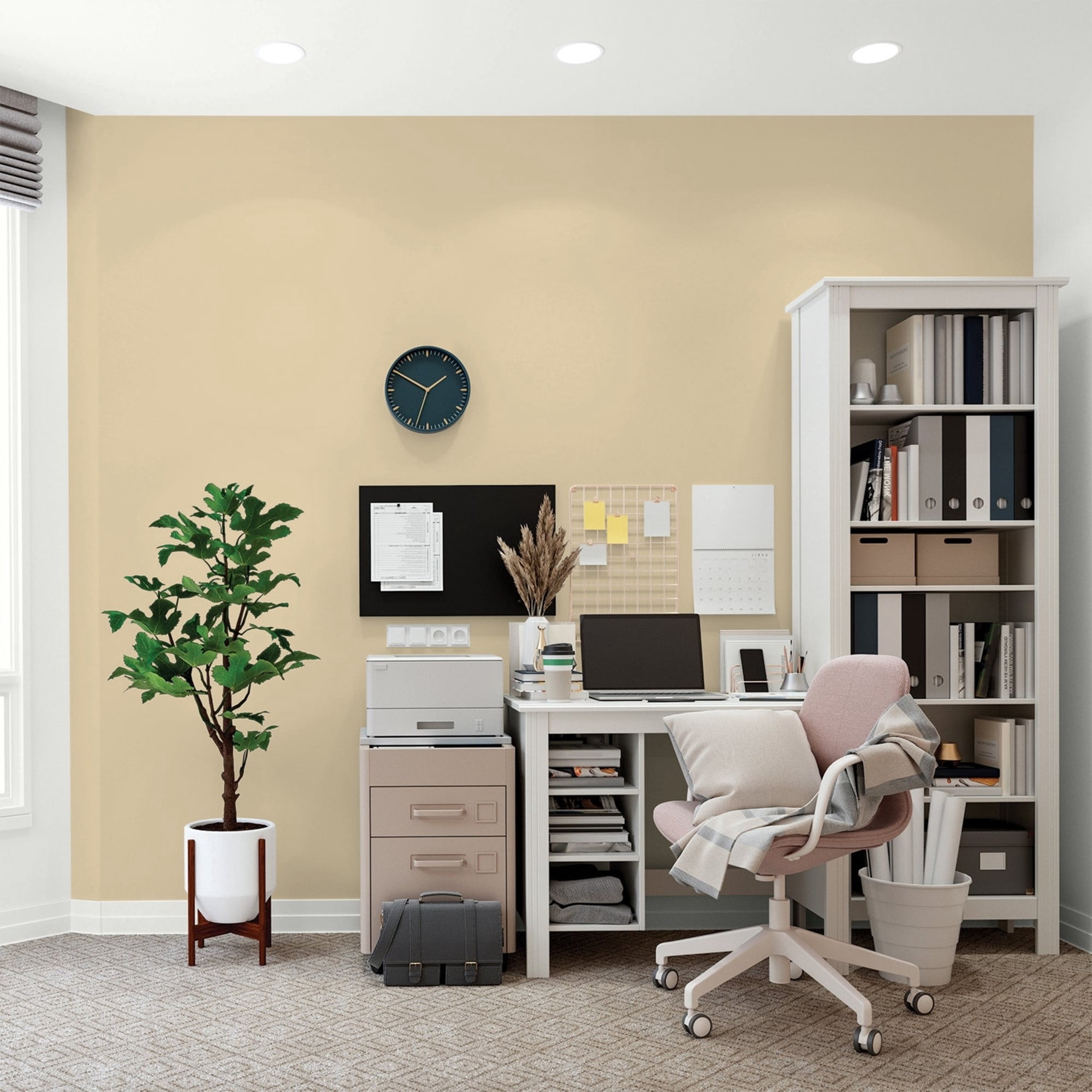 Glidden HEP Cookie Dough / Beige, Flat Interior Paint with Primer, 1 Quart