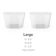 thumbnail image 3 of 2-Pack Large Reusable Silicone Food Storage Bags, Microwave, Oven, Fridge, Freezer & Sous Vide Safe (53oz/1500ml Each), 3 of 7