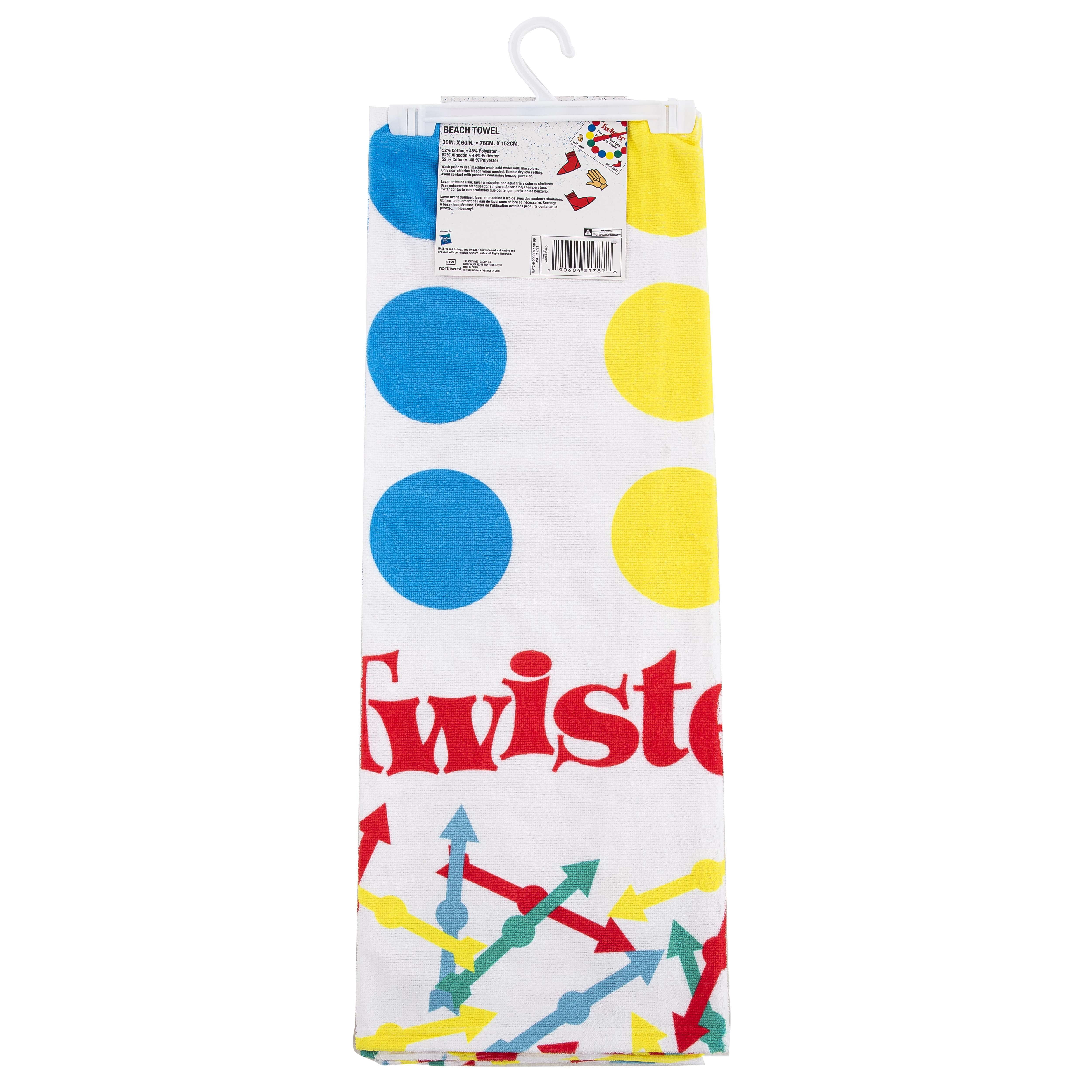 Twister Twister Board 30in x 60in Beach Towel