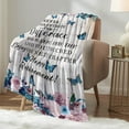thumbnail image 2 of Christian Blanket with Inspirational Thoughts and Prayers Religious Bible Verse Throw Blanket Ultra Soft Warm Flannel Blankets for Women Men Gifts 50"X40", 2 of 5