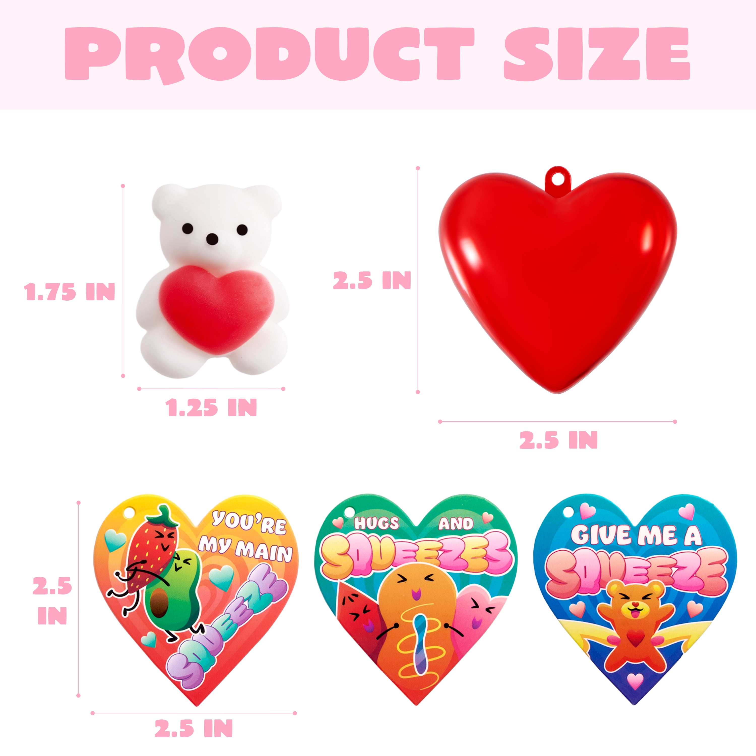 Joyfy 28 Packs Valentines Gifts for Kids, Kawaii Animal Mochi Squishy Toys for Valentines Party Favors, School Classroom Exchange Cards Gifts