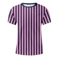 thumbnail image 5 of YM Mens T-shirts Casual Striped Shirts Mens Short Sleeve Color Block Soft Summer Holiday Travel Basic Pullover Crew Shirt Plus Size Shirts, 5 of 5