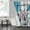 1pc Shower Curtain(Turquoise), variant on PLUTARCHON 4pcs Highland Cow Bathroom Set - Turquoise Fabric Shower Curtain & Rug, Get Naked Funny Modern Decor, 70.8"x70.8"