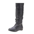 thumbnail image 2 of POROPL Winter Boots for Women,Knee High Boots Ruched Slouch Boots Low Heel Casual Dress Boots, 2 of 6