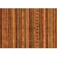 thumbnail image 1 of Ahgly Company Indoor Rectangle Abstract Orange Modern Area Rugs, 5' x 8', 1 of 4