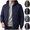 Navy, variant on Men's Lightweight Cotton Quilted Puffer Jacket Windproof Hooded Warm Outerwear Coat for Fall Winter Golf Running Hiking Travel with Pockets, Army Green, XXL
