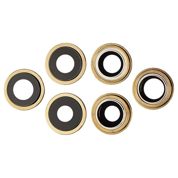 Replacement Rear Camera Glass Lens With Cover Bezel Ring For Apple iPhone 12 Pro Max - Gold