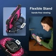 thumbnail image 6 of Case for Samsung Galaxy Tab A9 8.7 Inch 2023 Model (SM-X110/X115/X117) Contrast Color Multi-functional Cover With 360 Rotating Stand and Shoulder Strap, 6 of 8