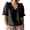 Black, variant on Yuhangmm Womens T Shirts, Fashion Casual Ruffled Collar Blouse Shirt Top Tunic Tee Lightweight Comfortable Casual Women Summer White XXL