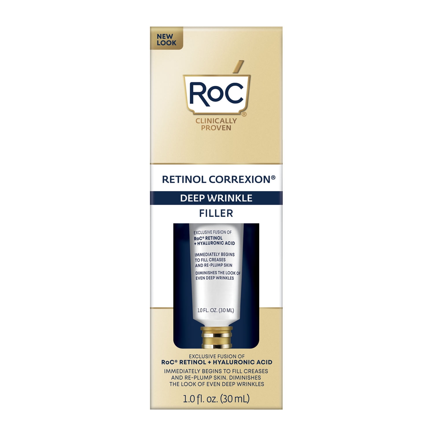 RoC Retinol Correxion Anti-Wrinkle Retinol Serum with Hyaluronic Acid, Firming Treatment, 1 oz