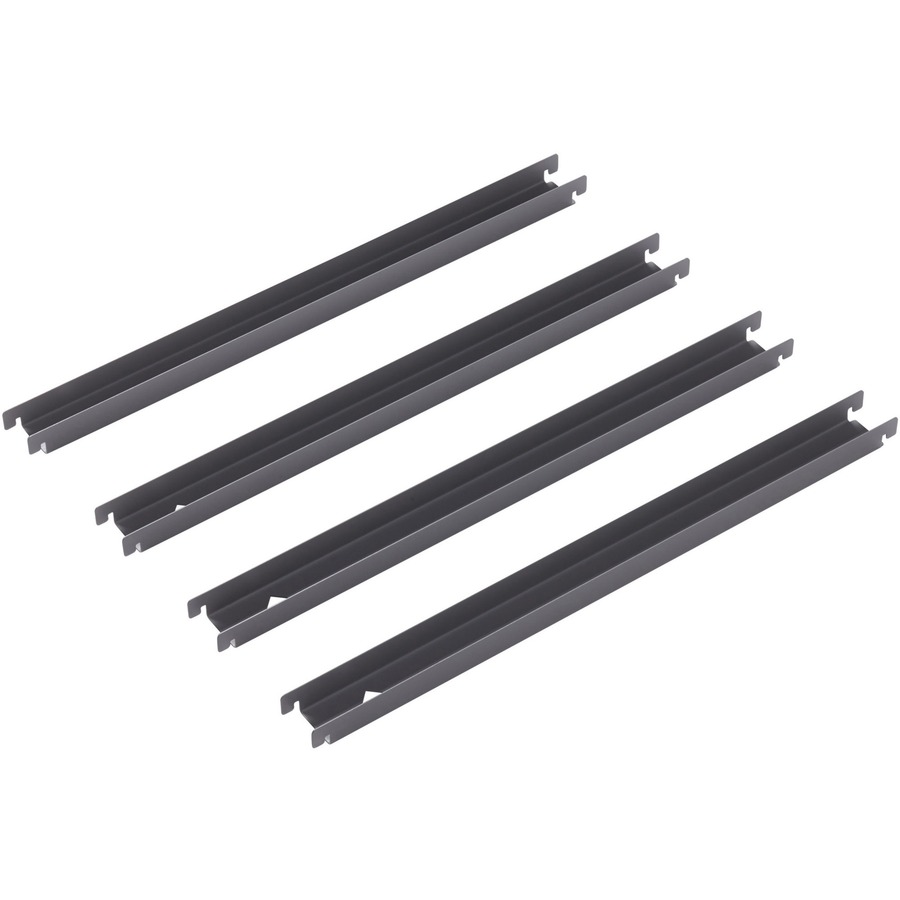 Lorell Lateral File Front-to-back Rail Kit - Gray - 4 / Box