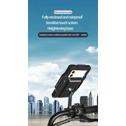 MJMJ Plus 16 Waterproof Phone Holder Full Sealed Touch Screen Bike Mount Phone Case Cover for Cellphone GPS etc Black