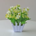 thumbnail image 6 of Cheers US Artificial Flowers Potted European Style Design Silk Arrangements Bonsai House Office Restaurant Table Centerpieces Windowsill Decor, 6 of 7