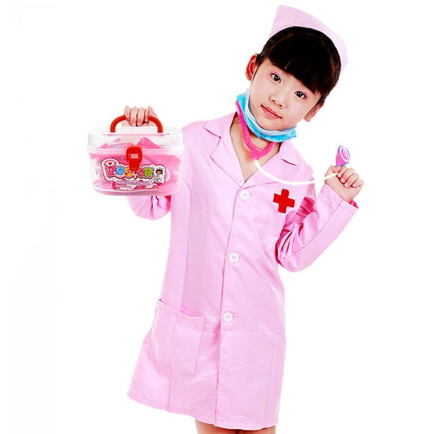 3 Pièces Déguisement Docteur Enfant,Docteur Enfant Costume avec Stéthoscope  Kit de Jouet Médecin de Docteur pour Garçon Fille : : Jouets