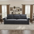 thumbnail image 5 of Chesterfield Sofa,93.7" King Pull Out Sofa Bed, 3-in-1 Velvet Convertible Sleeper Sofa with Nailhead Trim & Rolled Arm,Multi-Functional Sofa Bed,Grey, 5 of 14
