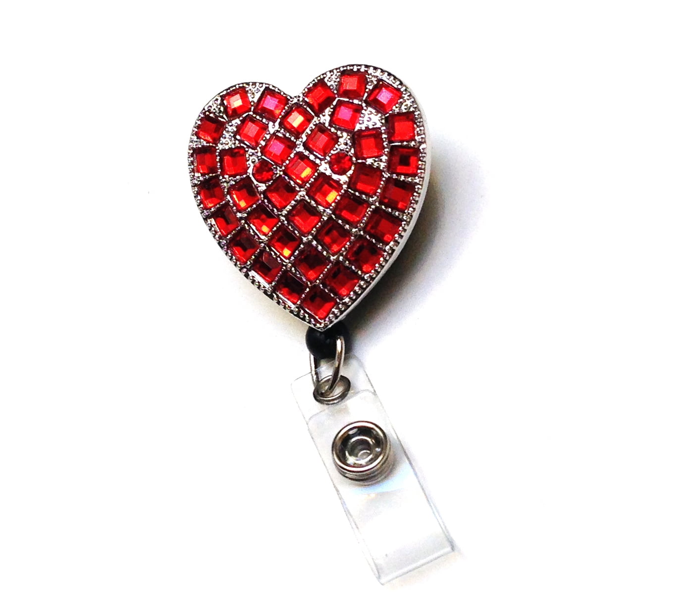 WigsPedia Retractable ID Badge Holder Reel - Autism Awareness Puzzle Design, 28' Leash, Belt/Slide Clip, USA Made