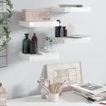 thumbnail image 1 of vidaXL Floating Wall Shelves 4 pcs High Gloss White 23x23.5x3.8 cm MDF, 1 of 5