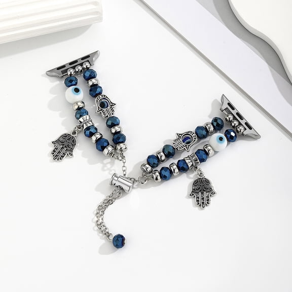 Bracelet Beaded Bands for Women Compatible with Apple Watch 38mm 40mm 41mm 42mm(S11/10) Fashion Handmade Boho Elastic Stretch Crystal Strap for iWatch Series 11/10/9/8/7/6/5/4/3/2/1/SE